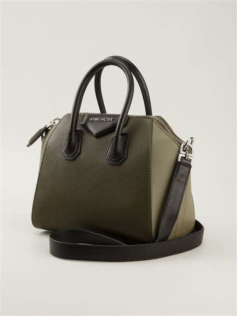 givenchy antigona mini olive green|Givenchy antigona mini.